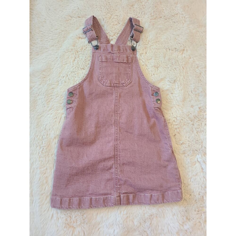 Cat & Jack Pink overall dress size 5t
